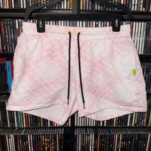 DKNY Sport Pink Tie Dye Lounge Shorts Men’s Athletic Medium Cozy Preppy  Casual